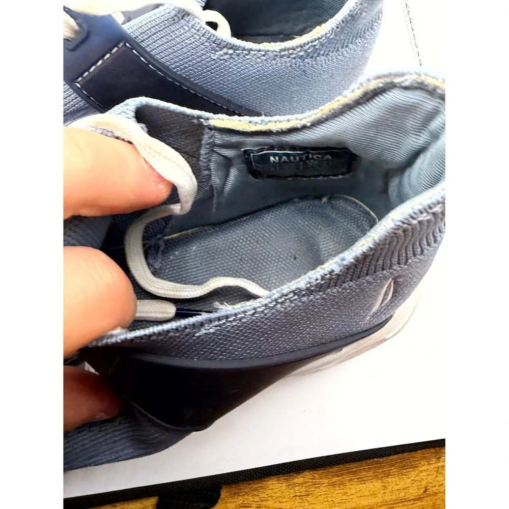 Nautica Kicia Womens 6.5 Sneaker Blue Low Top Lace Up Running Athletic Shoes‎